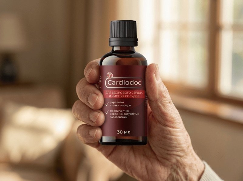 Флакон Cardiodoc в руке